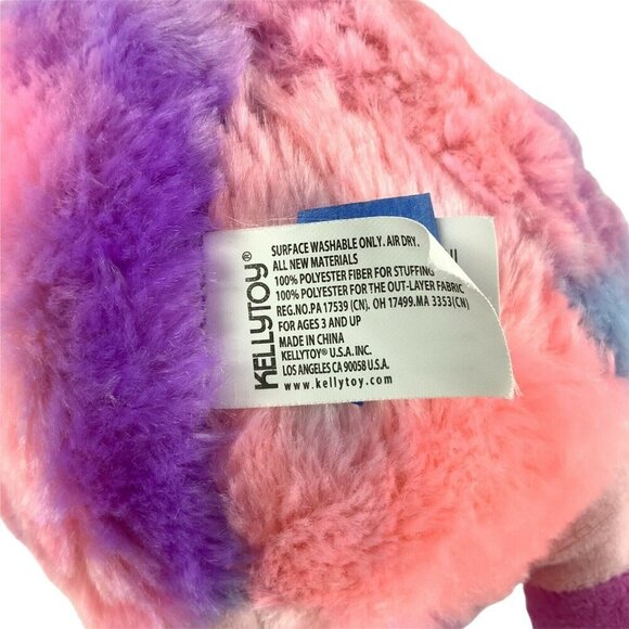 Rainbow Llama Plush Stuffed Animal 13 inch Soft Colorful by KellyToy - Picture 9 of 10